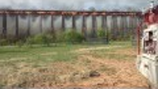 Watch a Railroad Bridge Turn into $10 Million Flaming Dominoes